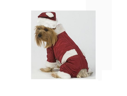 Новогодний костюм для собаки Тузик Дед Мороз