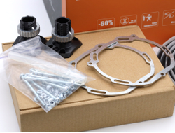 Aozoom A13 2025 с крепежными рамками, масками, шпильками, герметиком Hot Pro (набор для рефлекторных фар)