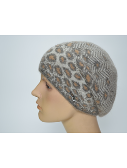 Берет Vizio 1359 Италия бежевый зима 2024 2025