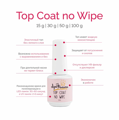Луи Филипп Top Coat No Wipe 15 г