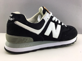 New Balance 574 Черные замша женские (36-41) S221