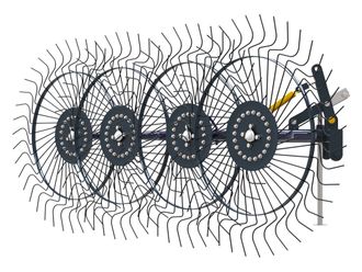 Грабли ворошилки СКАУТ PL-4600 для трактора, четыре колеса сгребания