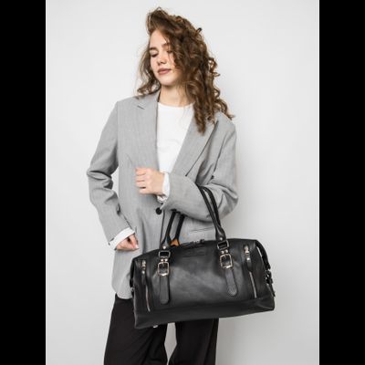 Кожаная дорожная сумка Ravenna Premium black (арт. 4047-51)