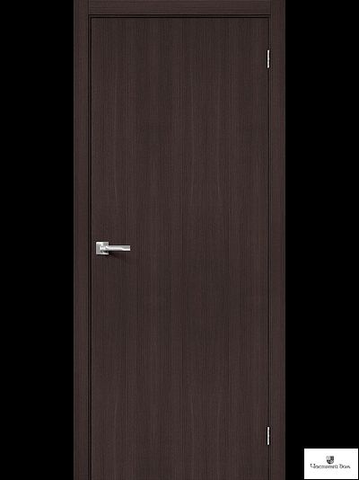 Дверь межкомнатная эко шпон Браво-0 Wenge Melinga