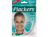 Флоссер Plackers Twin с запатентованной двойной нитью Tuffloss, Plackers, 35 шт.