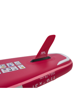SUP-доска надувная с веслом для туризма Aqua Marina Coral Touring (Raspberry) 11'6"