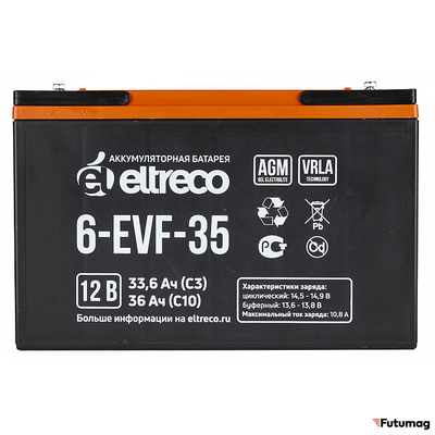 Тяговый аккумулятор Eltreco 6-EVF-32 (12V32A/H C3)
