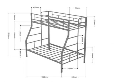Двухъярусная кровать Раута Твист Белый размеры кровати фото