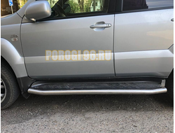 Защита штатного порога d60 для Toyota Land Cruiser Prado 120 (2003-2009)