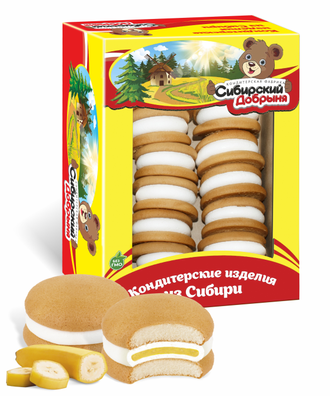 «БисквиПай» с начинкой со вкусом банана