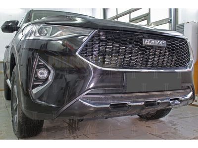 Защита радиатора Haval F7 2019- / Haval F7 X 2019- black низ