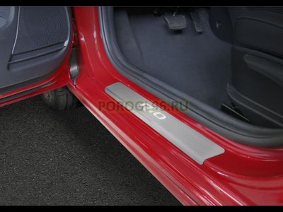 Накладки на пороги для Kia Rio / Rio X-Line 2017-