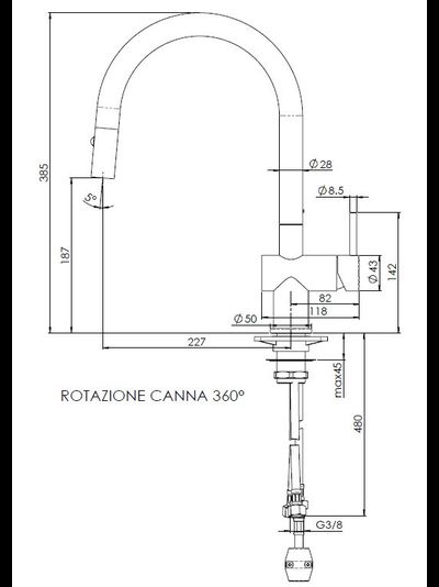 Смеситель Reginox FLINT Black K1035K