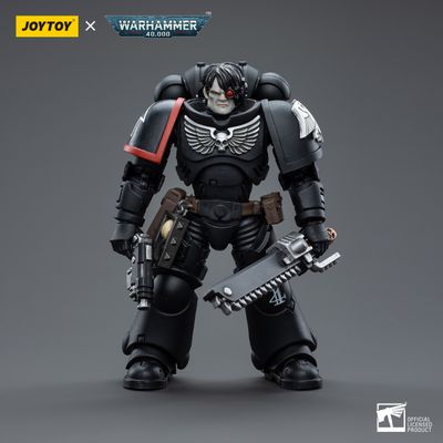 Интерцессор Гвардии Ворона (Warhammer 40k) - КОЛЛЕКЦИОННАЯ ФИГУРКА 1/18 Raven Guard Intercessors Brother Nax (JT4607) - JOYTOY
