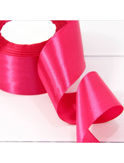 Лента атласная 50мм (72, малиновая), 22,9м
