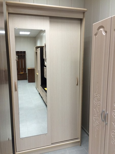 Шкаф купе 2-х дверный "Клён-2" 1,1 м (Бр)