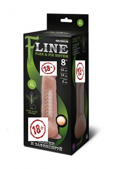 582703 Фаллоимитатор F LINE на присоске, L 220 мм D 50 мм