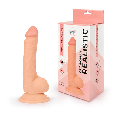 ER-30057 Фаллоимитатор Realstick L рабочей части 140 мм D 37 мм Erowoman