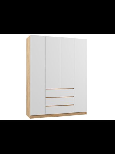 Мадера шкаф 4-х ств Крафт золотой+Белый