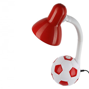 Светильник TDM настольный футбольный мяч E27 40W красно-белый SQ0337-0049