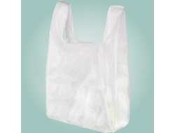 Пакет-майка ПНД белая (28+2х7)х50/15 мкм