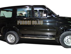 Защита штатного порога d42 для УАЗ Патриот 2014-