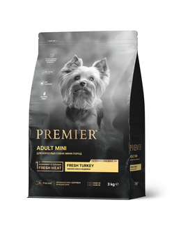 PREMIER (Премьер) сухой корм для собак мини - пород, Индейка 3 кг