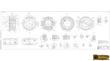 Корпус. Технический чертеж построен на основе стандарта ГОСТ 2.109-73 ЕСКД.