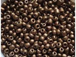 Бисер китайский №8-912 цвет золотисто-коричневый матовый, 50 грамм