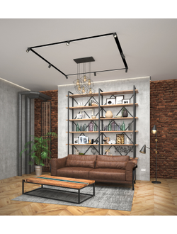 Профиль Denkirs для создания декоративных ниш DK5850-BK