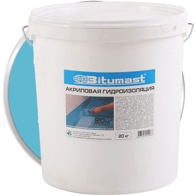Гидроизоляция акриловая BITUMAST 20 кг