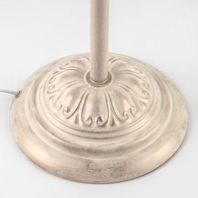 Классический торшер с абажуром 01080/1 белый с золотом Berlin