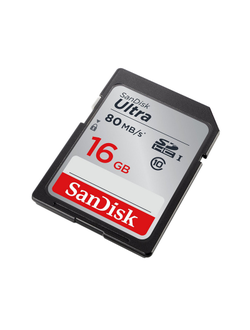 Карта памяти SanDisk Ultra SDHC UHS-I Cl10, SDSDUNC-016G-GN6IN