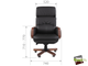 Офисное кресло Chairman 417 Россия нат.кожа/экокожа черная (мультиблок)
