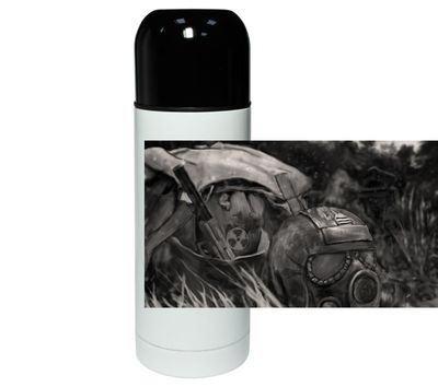 Термос недорогой. Сталкер атрибутика. Термос сталкер. Стальная термокружка сталкер. Термос сталкер.