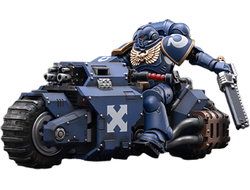 Байкер ультрамарин брат Катонус (Warhammer 40k) - КОЛЛЕКЦИОННАЯ ФИГУРКА 1/18 Space Marines Ultramarines Outriders Brother Catonus  + Space Marines Ultramarines Outriders (JT2825  + JT2832) - JOYTOY