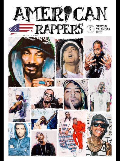 American Rappers Календарь 2018 ИНОСТРАННЫЕ ПЕРЕКИДНЫЕ КАЛЕНДАРИ 2018, INTPRESSSHOP