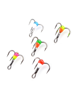 Тройники с капелькой для зимней рыбалки