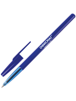 Ручка шариковая ОФИСМАГ "Line", ЧЕРНАЯ, корпус прозрачный, узел 1 мм, линия письма 0,5 мм, 141879, 100 штук в упаковке