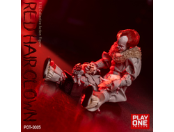 ПРЕДЗАКАЗ - Пеннивайз (Билл Скарсгард, "Оно")  - Коллекционная фигурка 1/12 SCALE Red Hair Clown (POT-0005) - Play One twelve ?ЦЕНА: 12400 РУБ.?