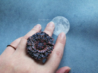 Крупное кольцо в виде цветка - "Самый Волшебный Цветок"