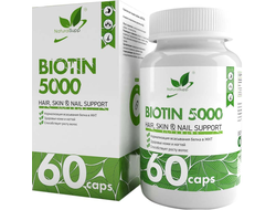 Биотин (Biotin), 60 кап. (NaturalSupp)