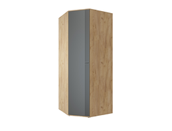 Спальня ЭМИЛИЯ - Шкаф угловой ЭЛ-17К глухой Дуб Крафт золотой/Графит