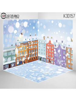 Фотофон 3D пазловый «Домики»