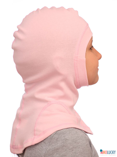 Шапка-шлем 23301-02 95%хлопок 5%лайкра, светло-розовый 46-48