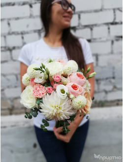 Букет невесты & Бутоньерка № 1335