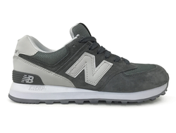 New Balance 574 серые с белым (41-45) Арт. S003