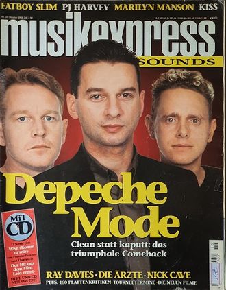 Musikexpress Sounds Magazine October 1998 Depeche Mode Иностранные музыкальные журналы, Intpressshop