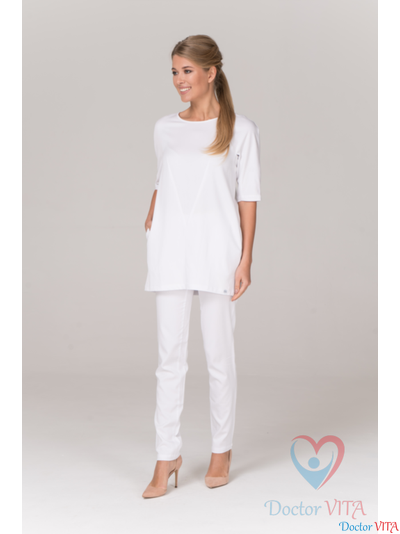 ТУНИКА МЕДИЦИНСКАЯ DR.SUPER "HELEN" БЕЛАЯ