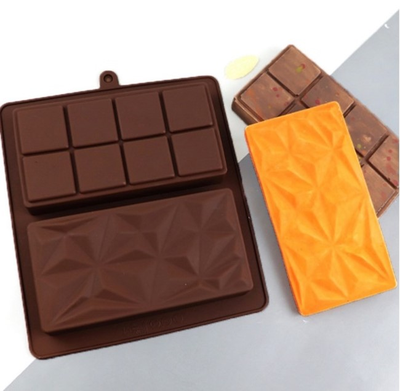 Силиконовая форма для дубайского шоколада 2 ячейки 19*21*2,5 см
